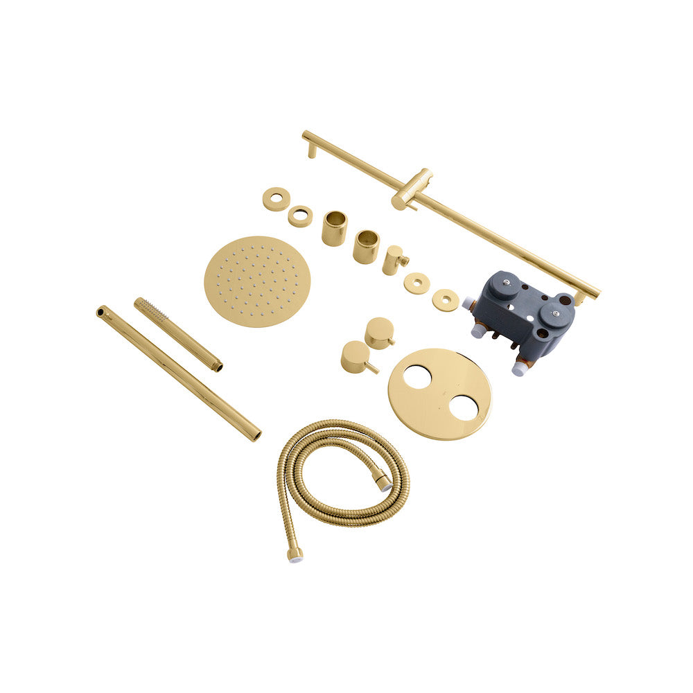 Autograph Edition Emerald Bay Thermostatic Shower System EMBYSHST2PG