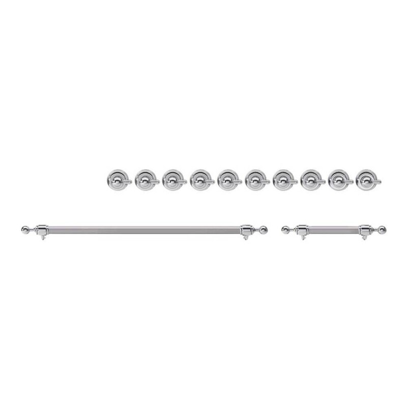 Knobs and Handles Bundle for 48 inch Nostalgie Induction or Dual Fuel with Frenchtop EN48C62211