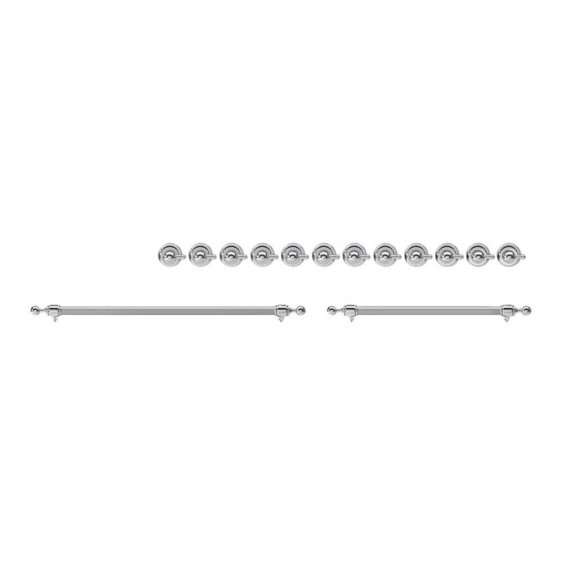 Knobs and Handles Bundle for 60 inch Nostalgie Dual Fuel with Griddle/Frenchtop EN60C82211