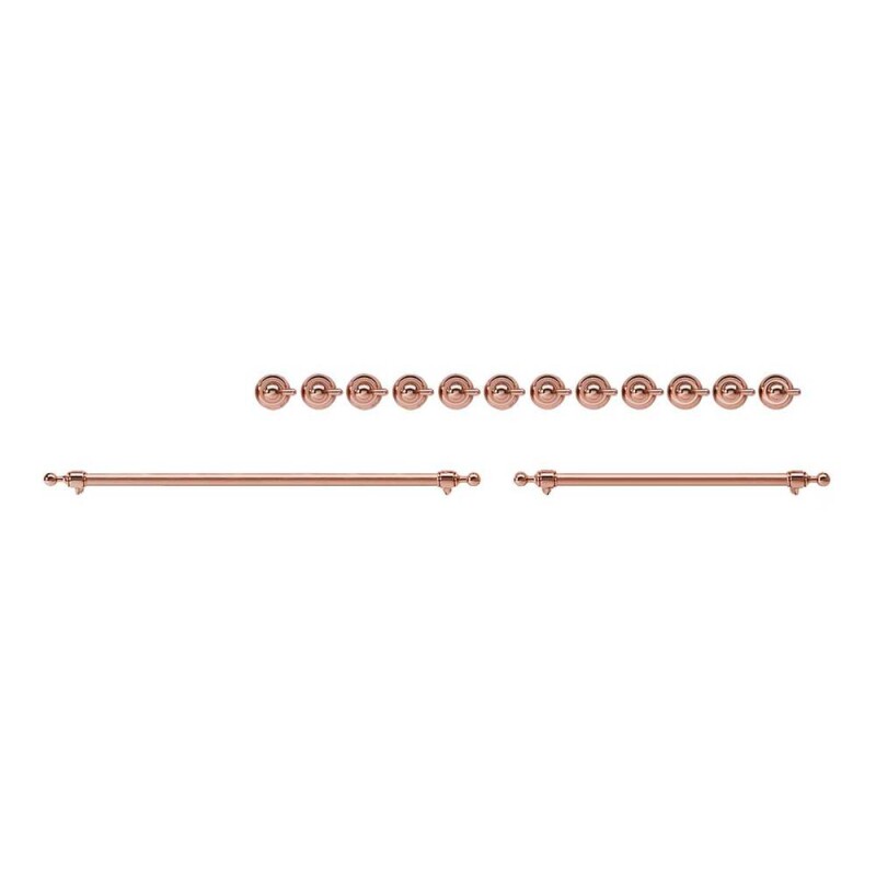 Knobs and Handles Bundle for 60 inch Nostalgie Dual Fuel with Griddle/Frenchtop EN60P82211