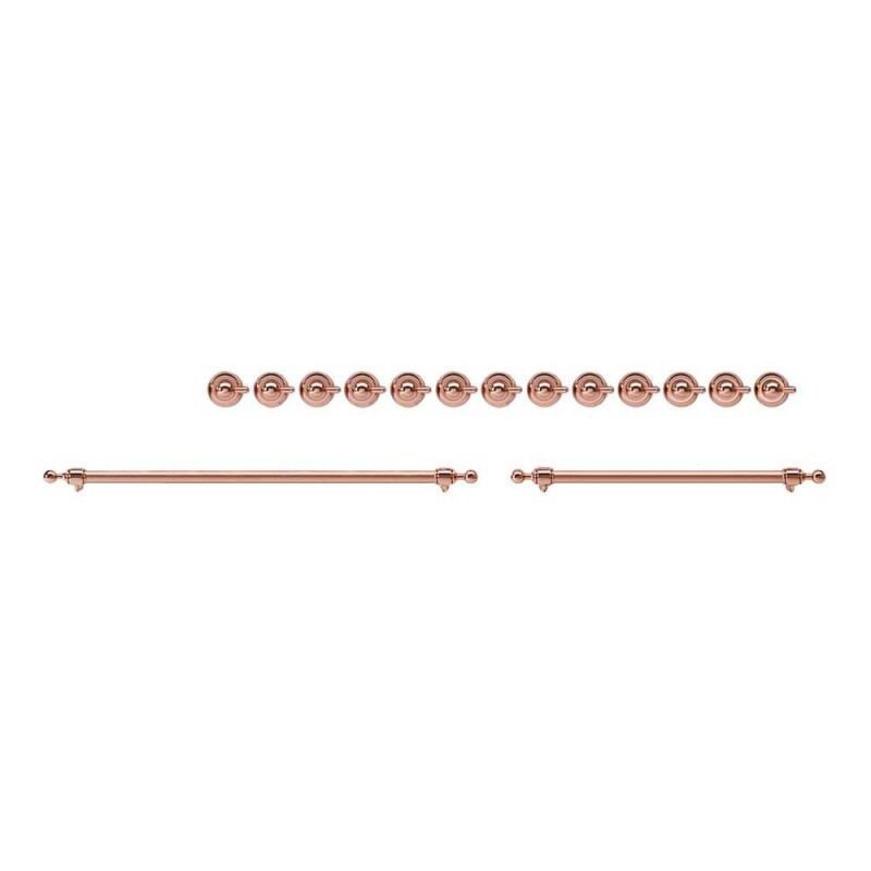 Knobs and Handles Bundle for 60 inch Nostalgie Dual Fuel with Griddle EN60P92211