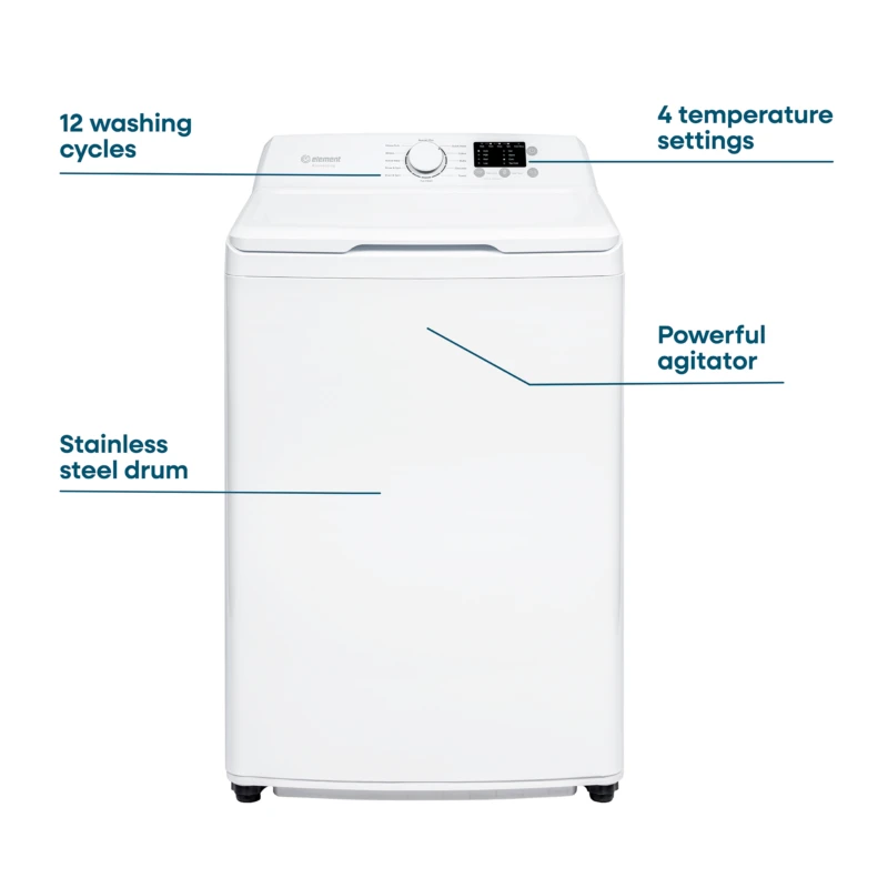 Element 3.9 cu. ft. Top Load Washer with Agitator - White (ENTW3925EW) ENTW3925EW