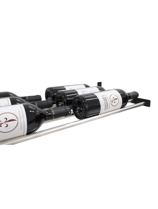 Epicureanist Wall-Mounted Horizontal Display Wine Rack, 3 Bottles Deep EP3DHZRACK