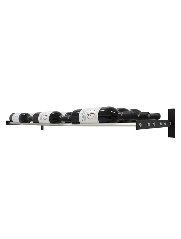 Epicureanist Wall-Mounted Horizontal Display Wine Rack, 3 Bottles Deep EP3DHZRACK