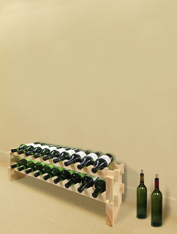 Modular Wine Rack, 2 x 9, 18 Bottle Capacity EP447218