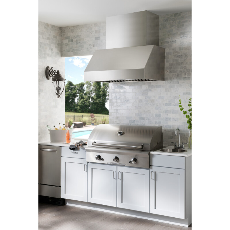 EPD61 Series 42-inch Pro-Style Outdoor Range Hood, 1290 Max Blower CFM view 2