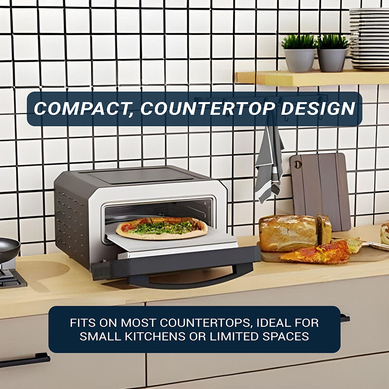 ELECTRIC PIZZA OVEN Multi Program w Baking Stone Countertop 0.5cf 110V EPO500