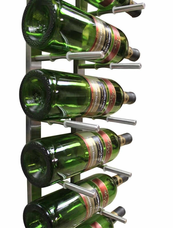 Epicureanist Modern Peg Wine Rack, 9 Bottle Capacity EPPEGWALL9S