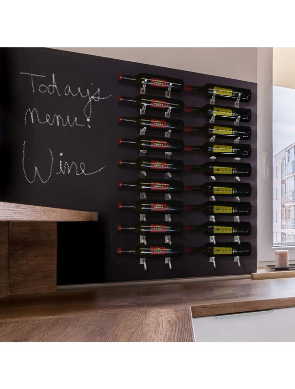 Epicureanist Modern Peg Wine Rack, 9 Bottle Capacity EPPEGWALL9S