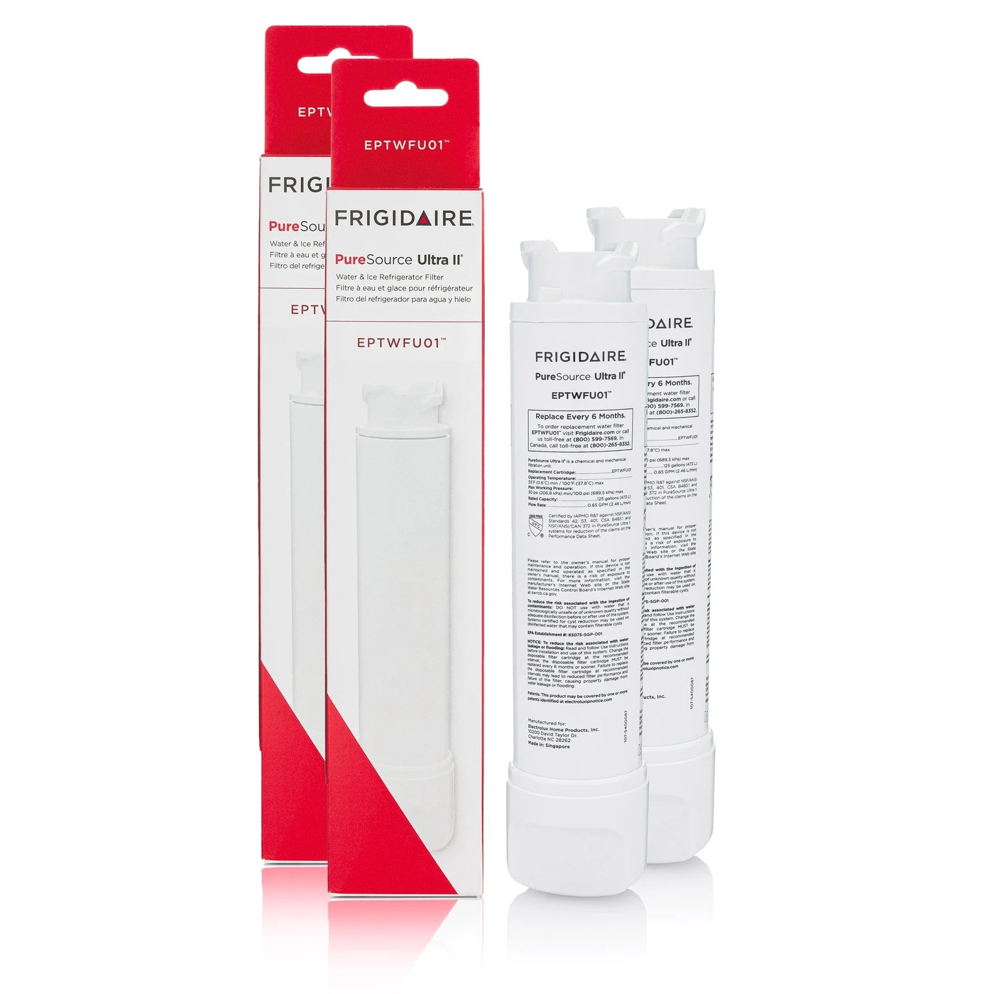 PureSource Ultra® II Water and Ice Refrigerator Filter - Set of 2 EPTWFU012PAK, product image 1 of 3