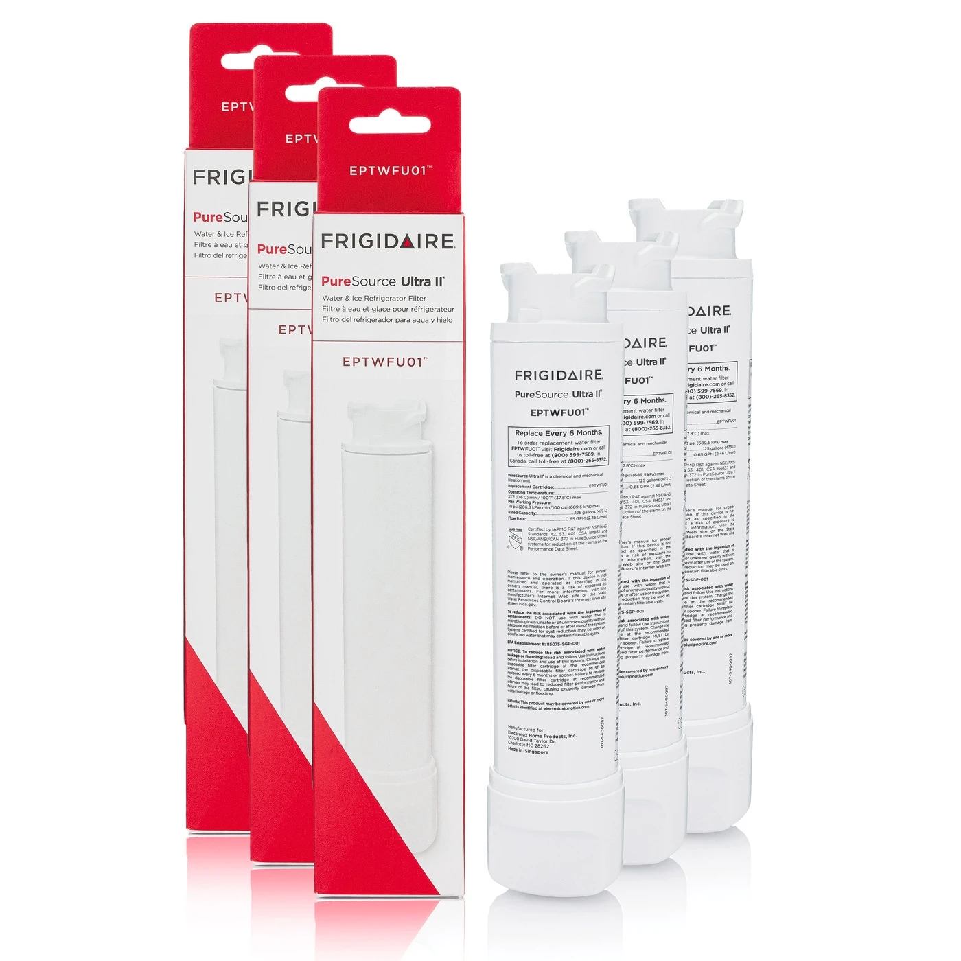 PureSource Ultra® II Water and Ice Refrigerator Filter - Set of 3 EPTWFU013PAK, product image 1 of 3
