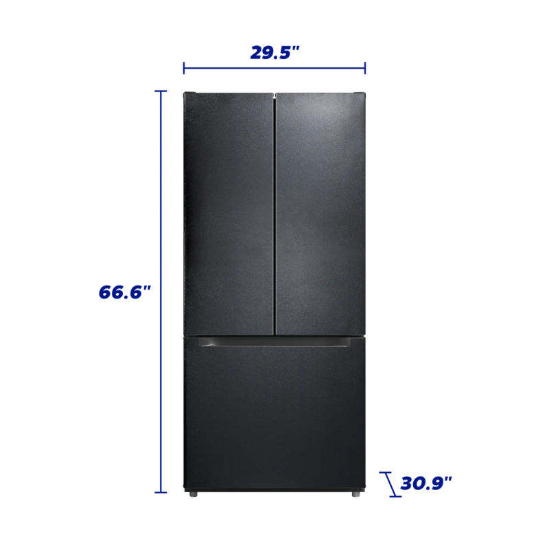 Element 18.4 cu. ft. French Door Refrigerator - Black view 4