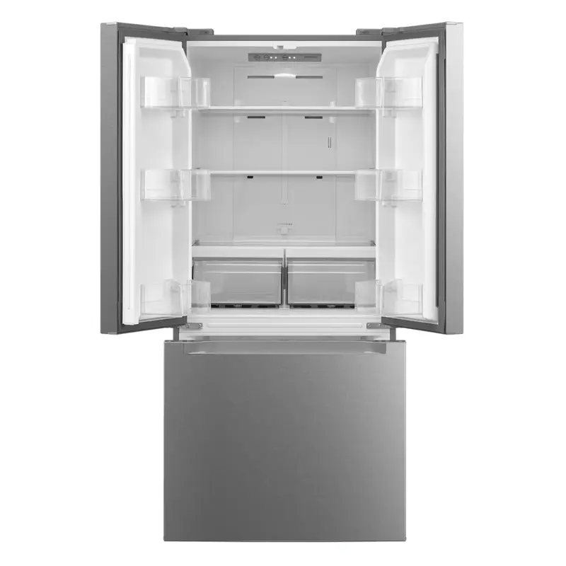 18.4 CF French Door, Glass Shelves, E-STAR, 30" Wide view 3