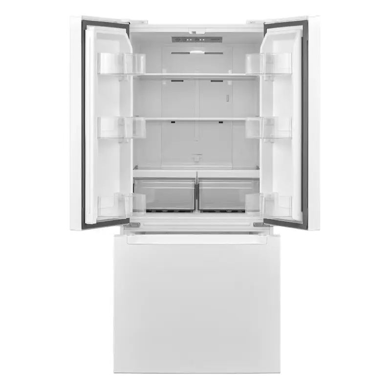 18.4 CF French Door, Glass Shelves, E-STAR, 30" Wide view 3