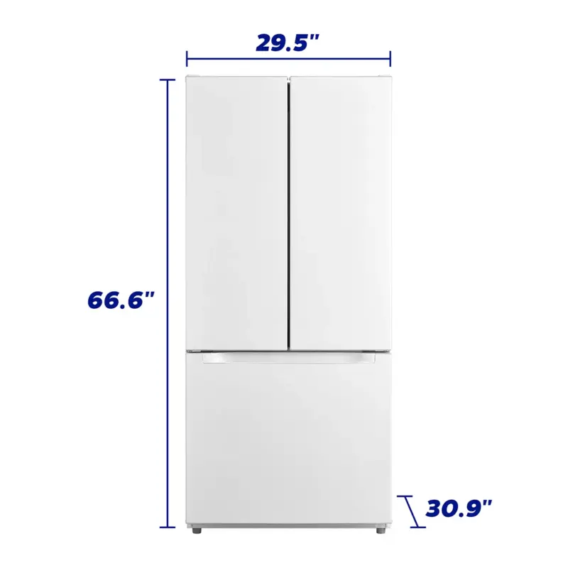 18.4 CF French Door, Glass Shelves, E-STAR, 30" Wide view 5