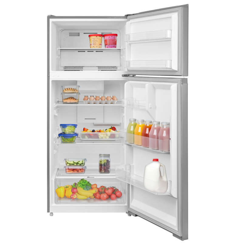 Element 16.0 cu. ft. Top Freezer Refrigerator - Stainless Steel, ENERGY STAR view 5