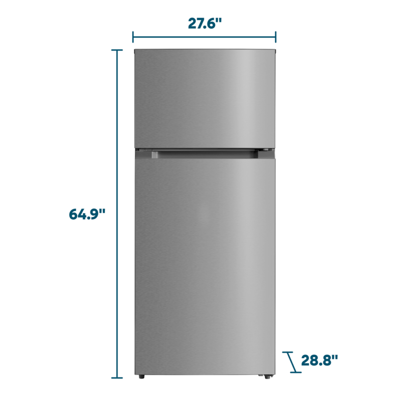Element 16.0 cu. ft. Top Freezer Refrigerator - Stainless Steel, ENERGY STAR view 7