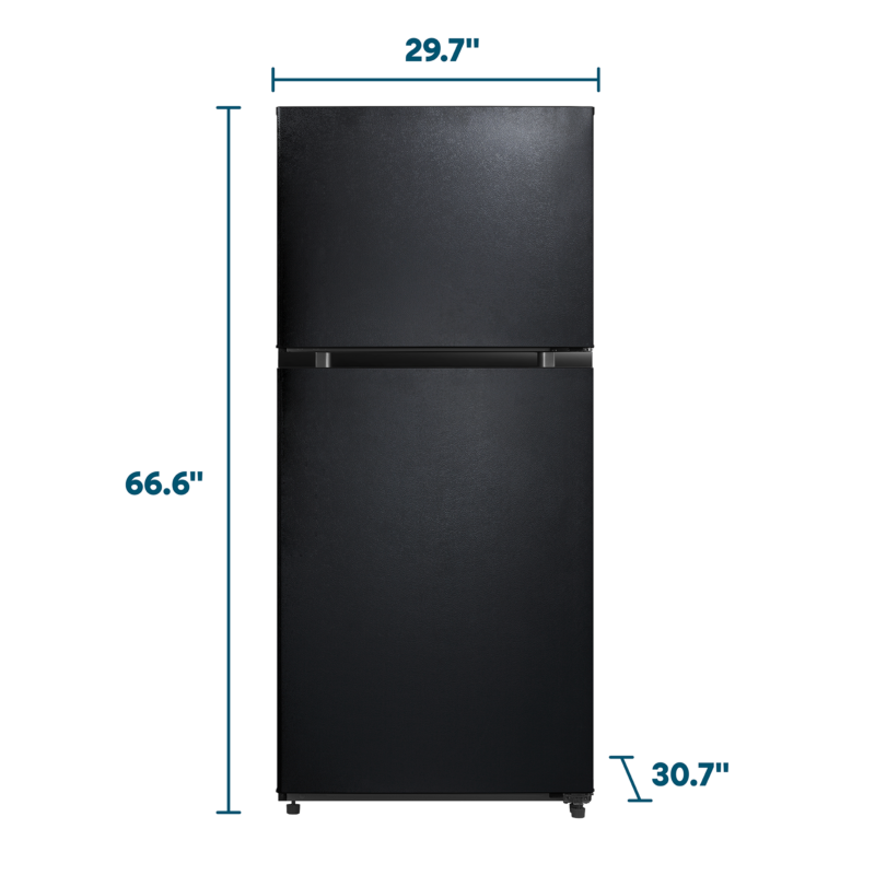 Element 18.1 cu. ft. Top Freezer Refrigerator - Black, ENERGY STAR view 6