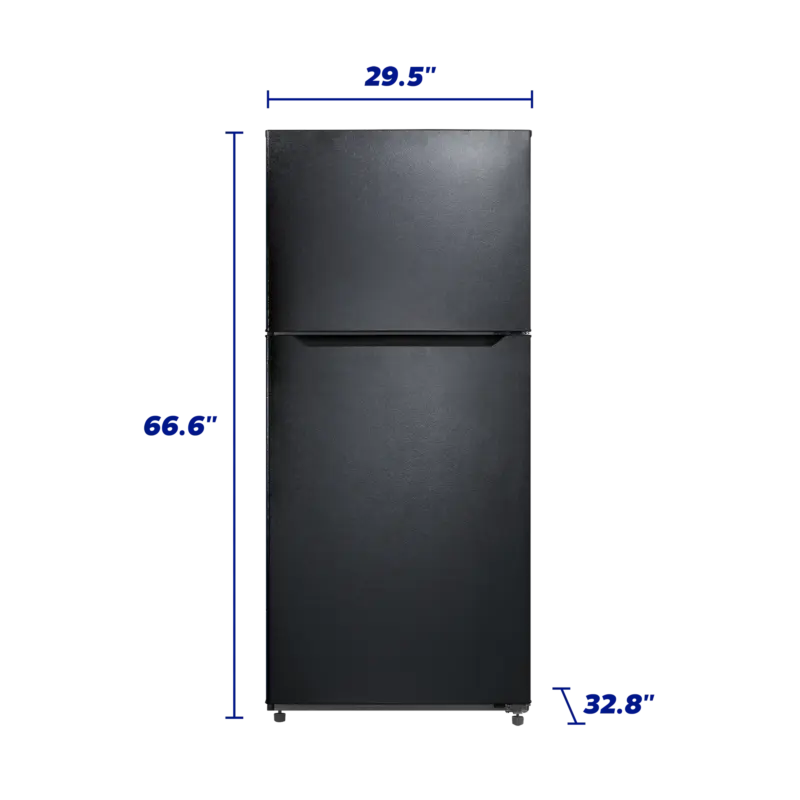 20.5 CF Top Mount Refrigerator, Glass Shelves, E-STAR view 4