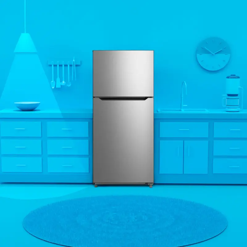 20.5 CF Top Mount Refrigerator, Glass Shelves, E-STAR view 4
