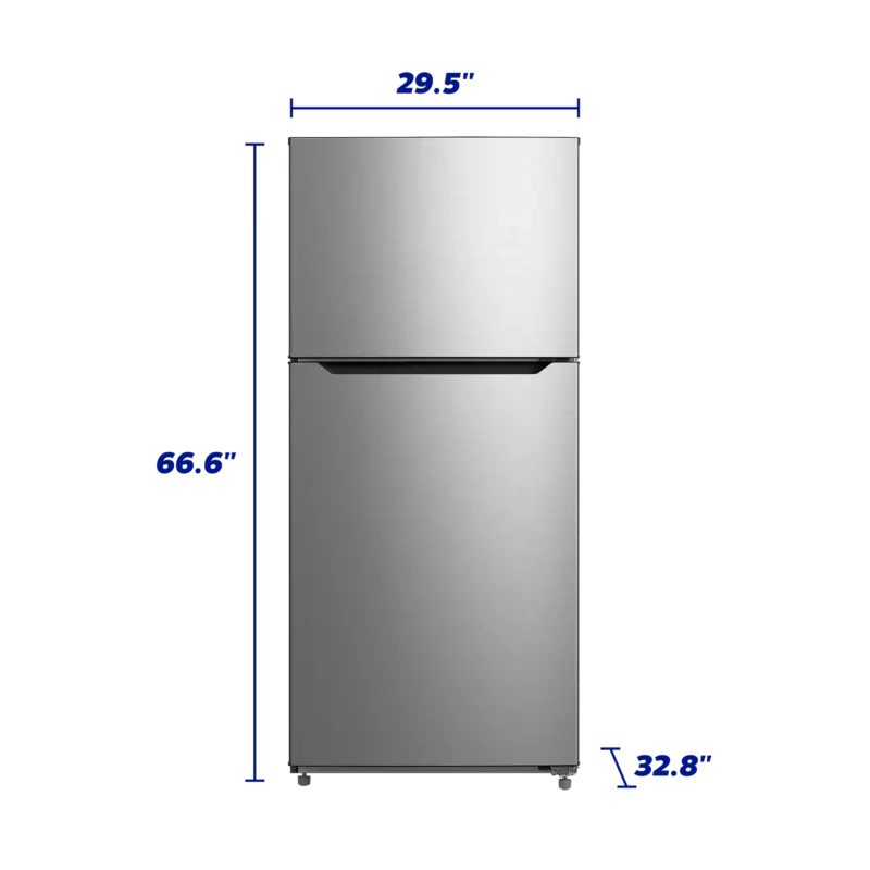 20.5 CF Top Mount Refrigerator, Glass Shelves, E-STAR view 5
