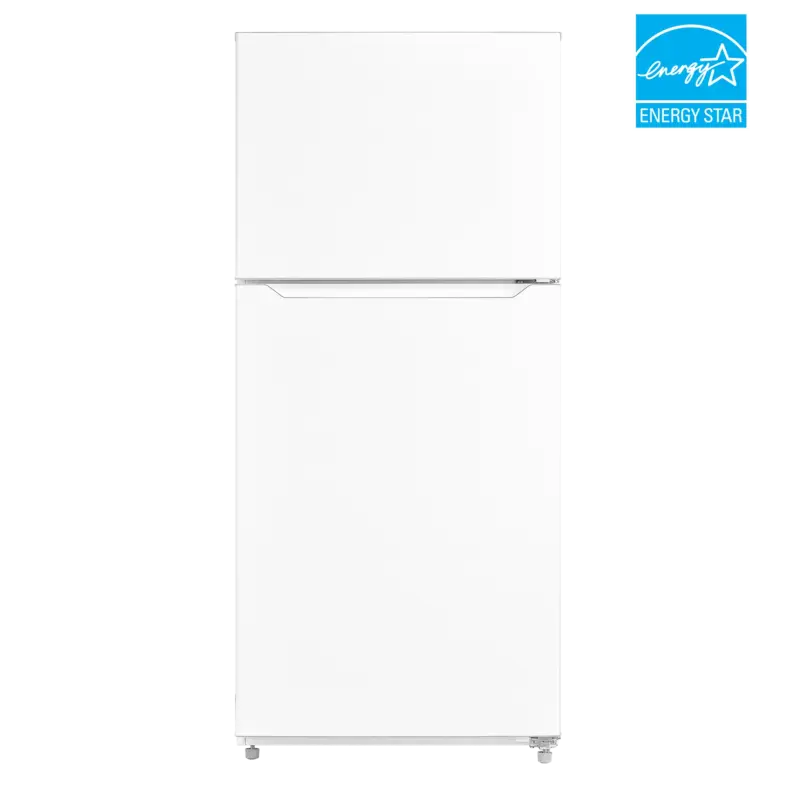 20.5 CF Top Mount Refrigerator, Glass Shelves, E-STAR ERT21CSCW