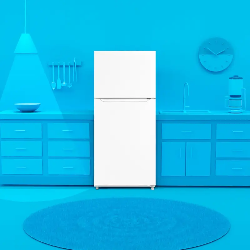 20.5 CF Top Mount Refrigerator, Glass Shelves, E-STAR ERT21CSCW