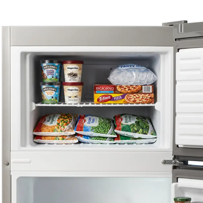 21.3 in. 7.4 cu. ft. Compact Top Freezer Refrigerator - Stainless Steel ERT74MES