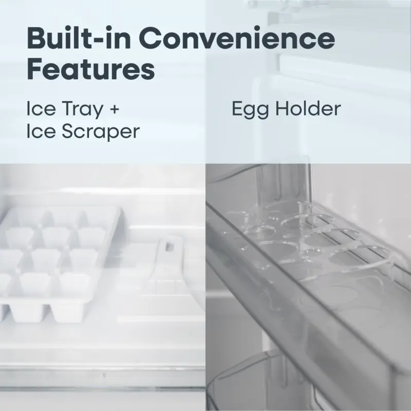 21.3 in. 7.4 cu. ft. Compact Top Freezer Refrigerator - White ERT74MEW