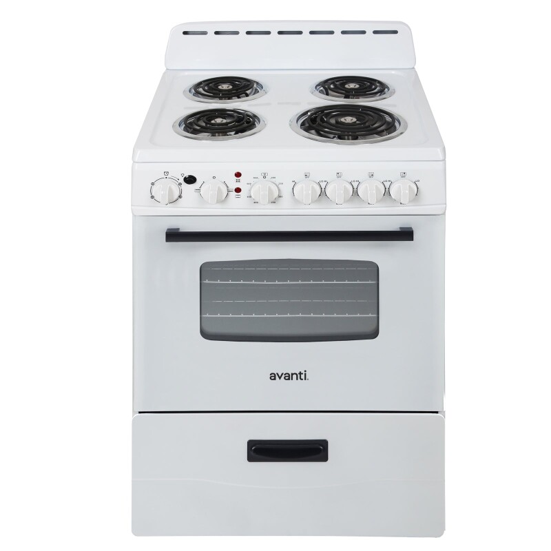 Avanti 24" Electric Range Oven with Framed Glass Door view 2