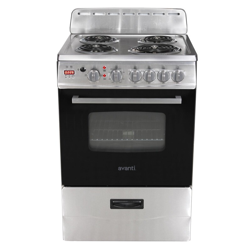 Avanti 24" Electric Range Oven with Framed Glass Door view 3