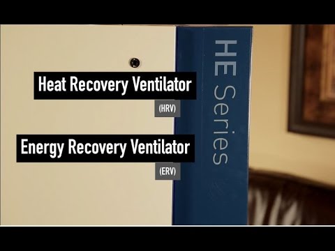 HE Series Energy Recovery Ventilator, 241 CFM at 0.4 in. w.g. ERV250TE