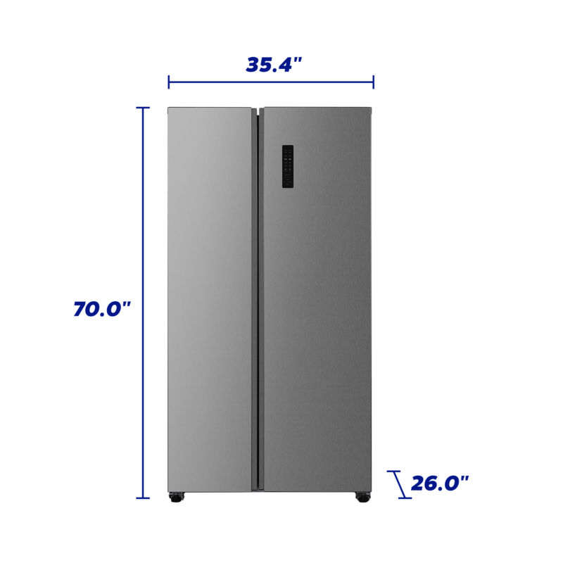 Element 18.8 cu. ft. Side-by-Side Refrigerator - Stainless Steel ERX19FDS