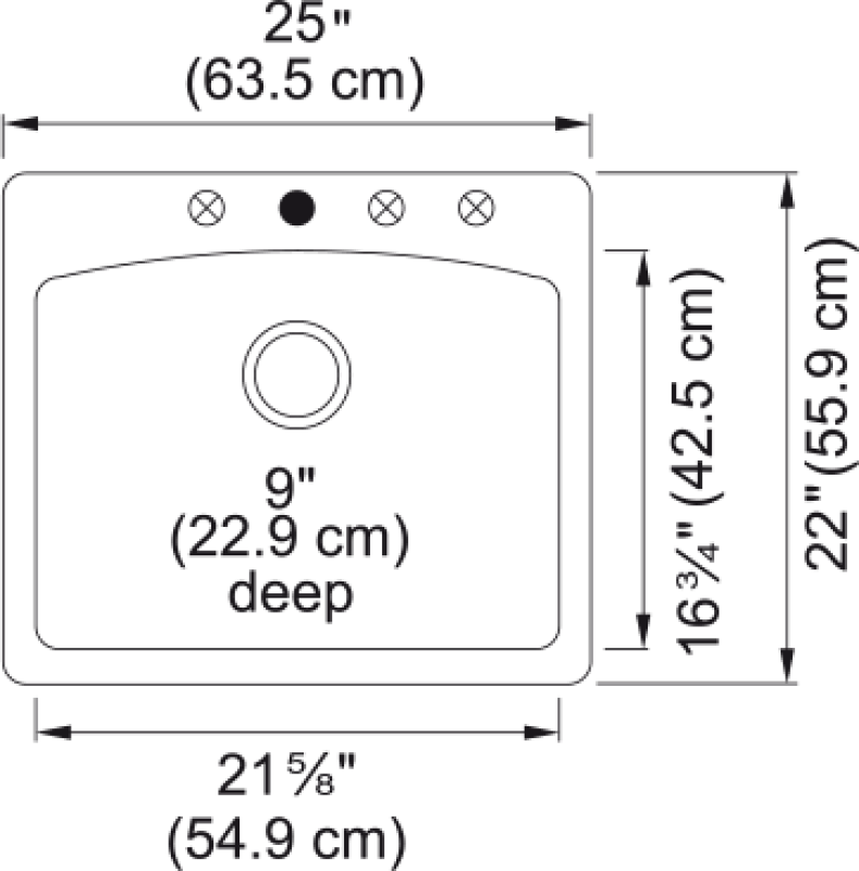 Ellipse Dual Mount Sink view 2