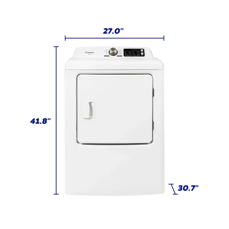 7.0 CF Electric Dryer, Sensor Drying ETD7027ECW