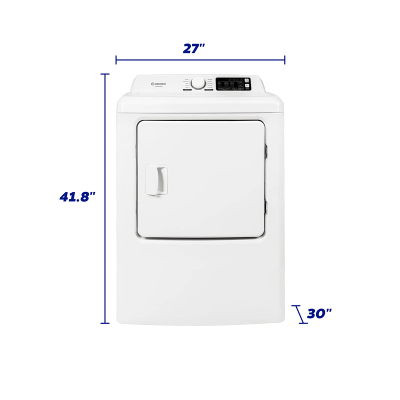 Element 6.7 Cu. Ft. Electric Dryer - White (ETDE6727CW, ENTD1064EXBW) ETDE6727CWENTD1064EXBW