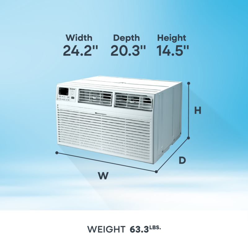 Through-the-Wall 10,000 BTU, 230V Air Conditioner - White (ETTW10EV) ETTW10EV