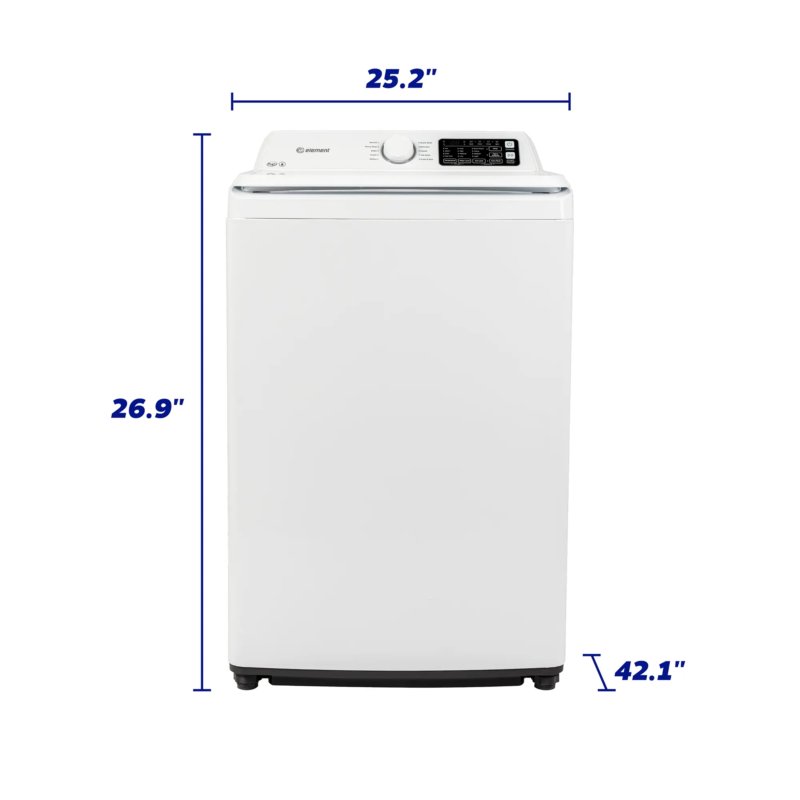 3.7 cu. ft. Top Load Washer with Agitator ETW3725BW