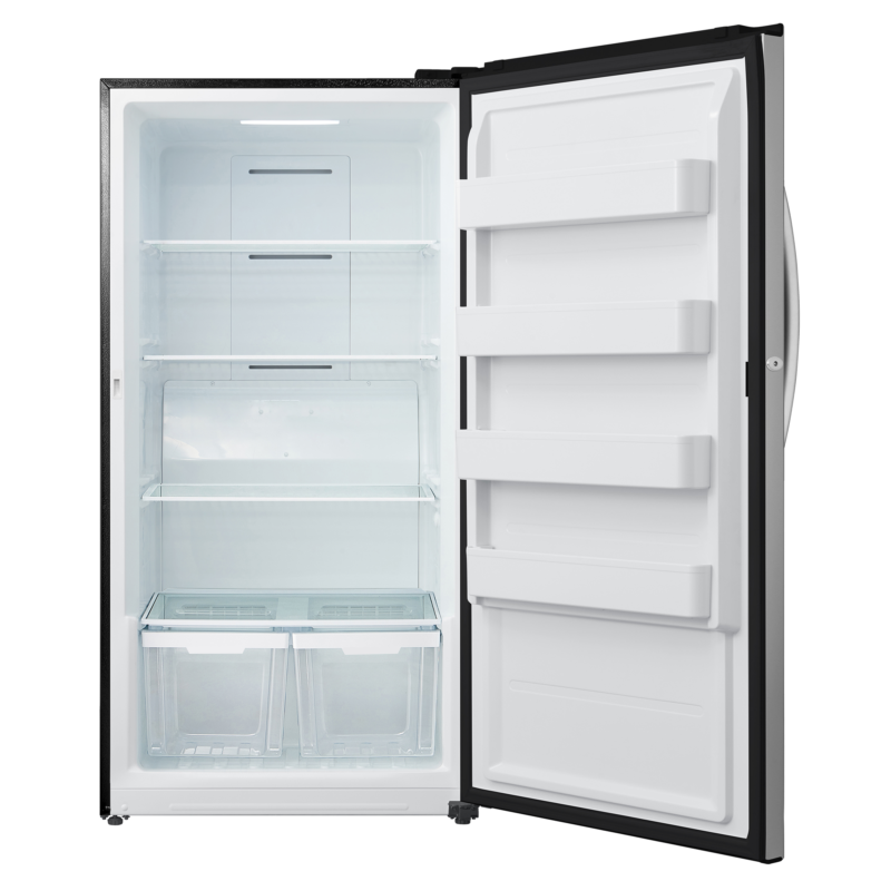 17 CF Upright Freezer Convertible, Glass Shelves, Digital Controls, E-STAR EUF17CECS