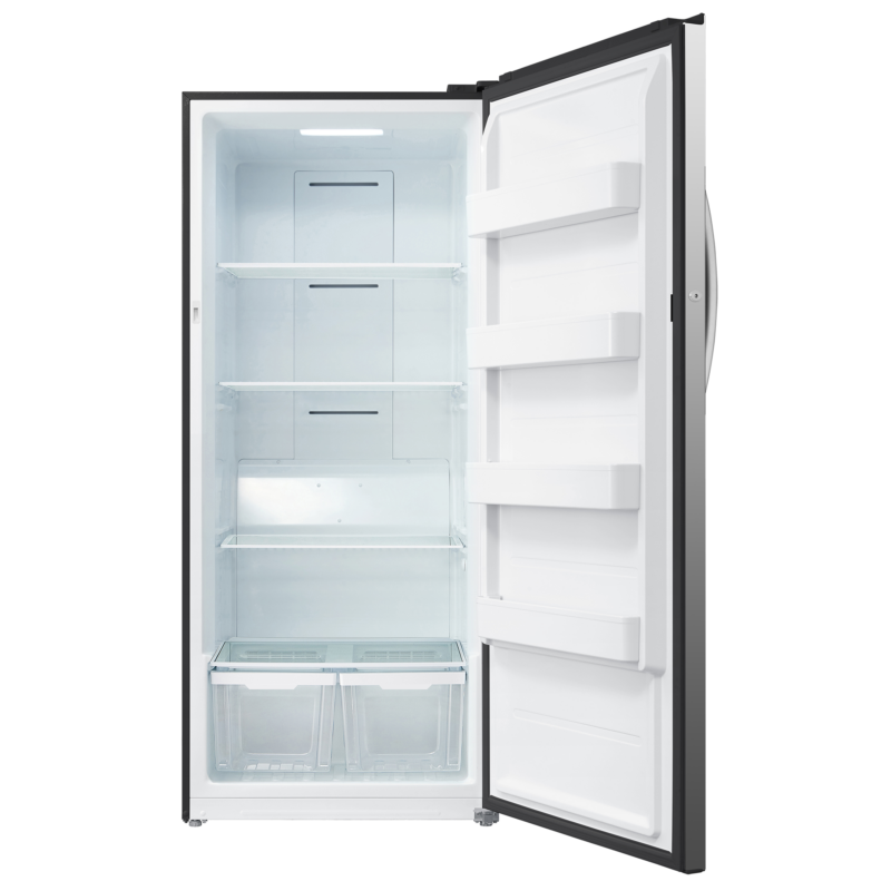 21 CF Upright Freezer Convertible, Glass Shelves, Digital Controls, E-STAR EUF21CECS