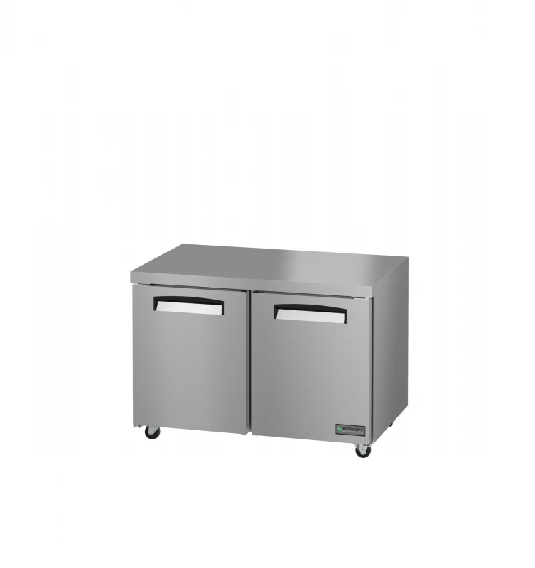 Refrigerator, Two Section Undercounter, Stainless DoorsTitle EUR48A