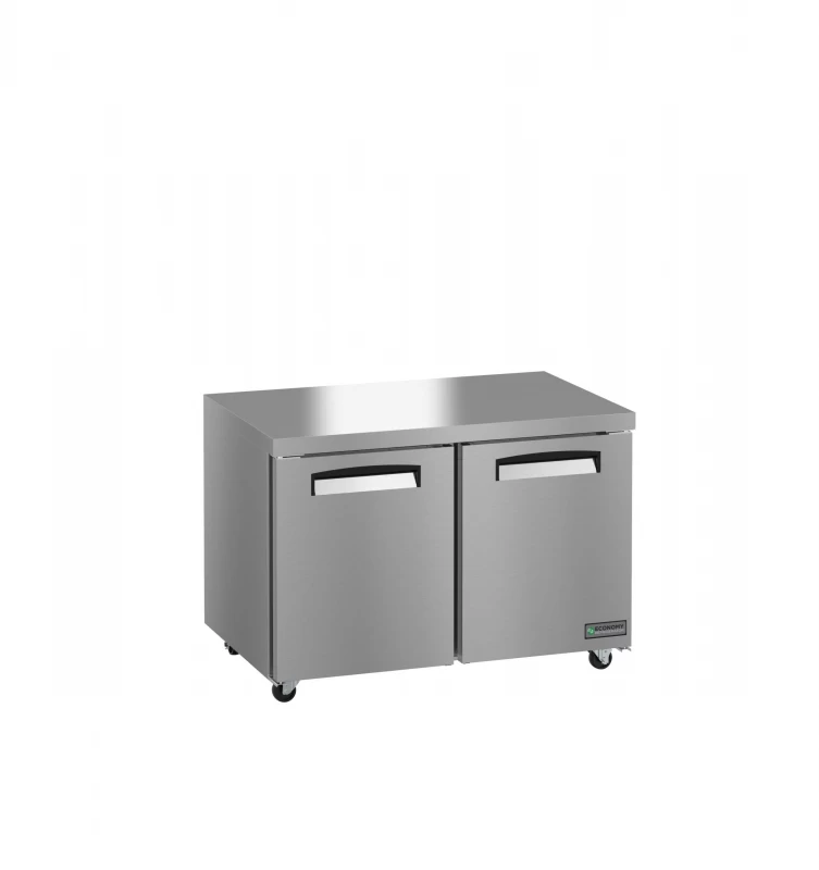 Refrigerator, Two Section Undercounter, Stainless DoorsTitle EUR48A
