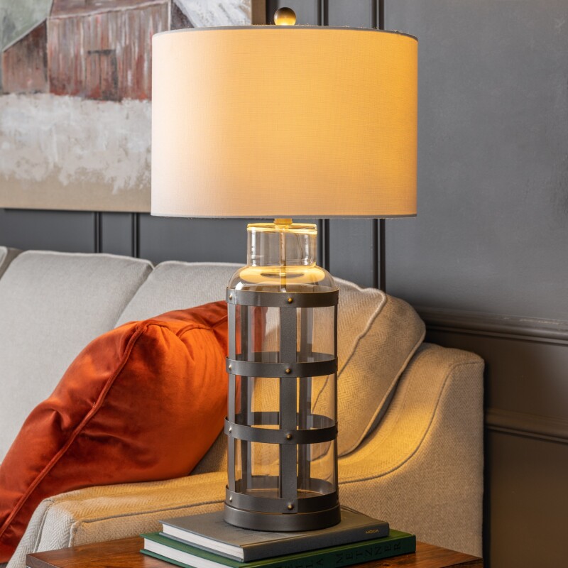 Everly Caged Metal Lamp EVABS1973