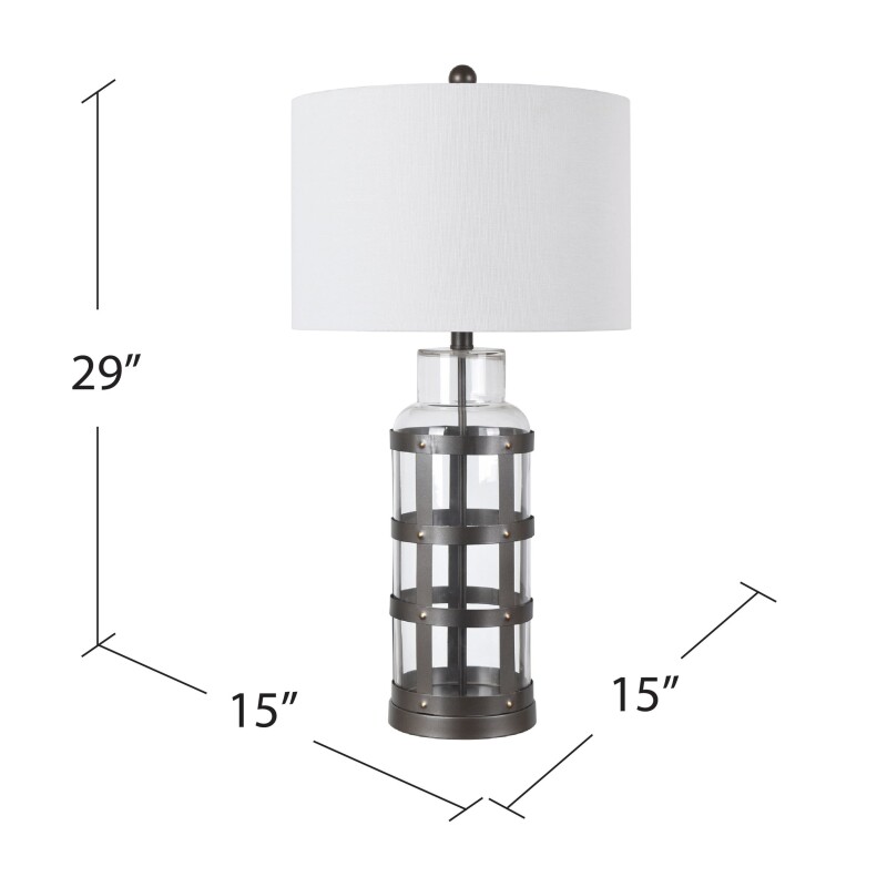 Everly Caged Metal Lamp EVABS1973