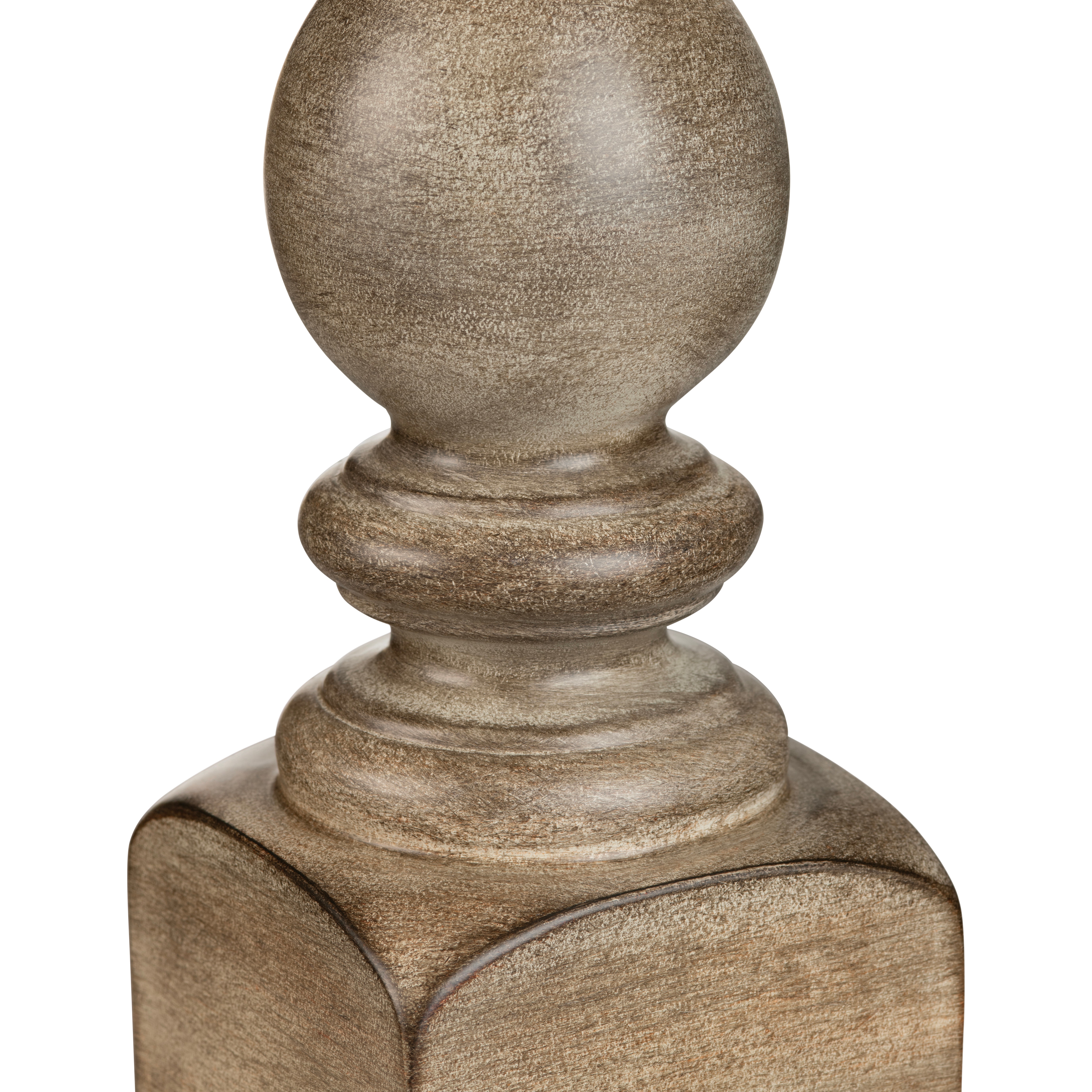 Set of 2 Brown with Light Undertone Resin Table Lamp with Shade EVCBAVP882BWN