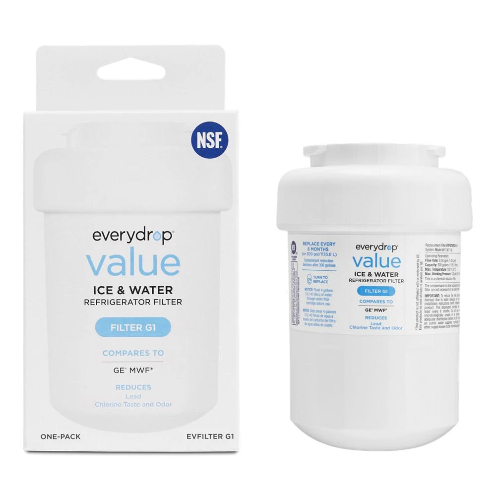 everydrop® value Refrigerator Water Refrigerator Filter G1 (compares to GE® MWF) EVFILTERG1