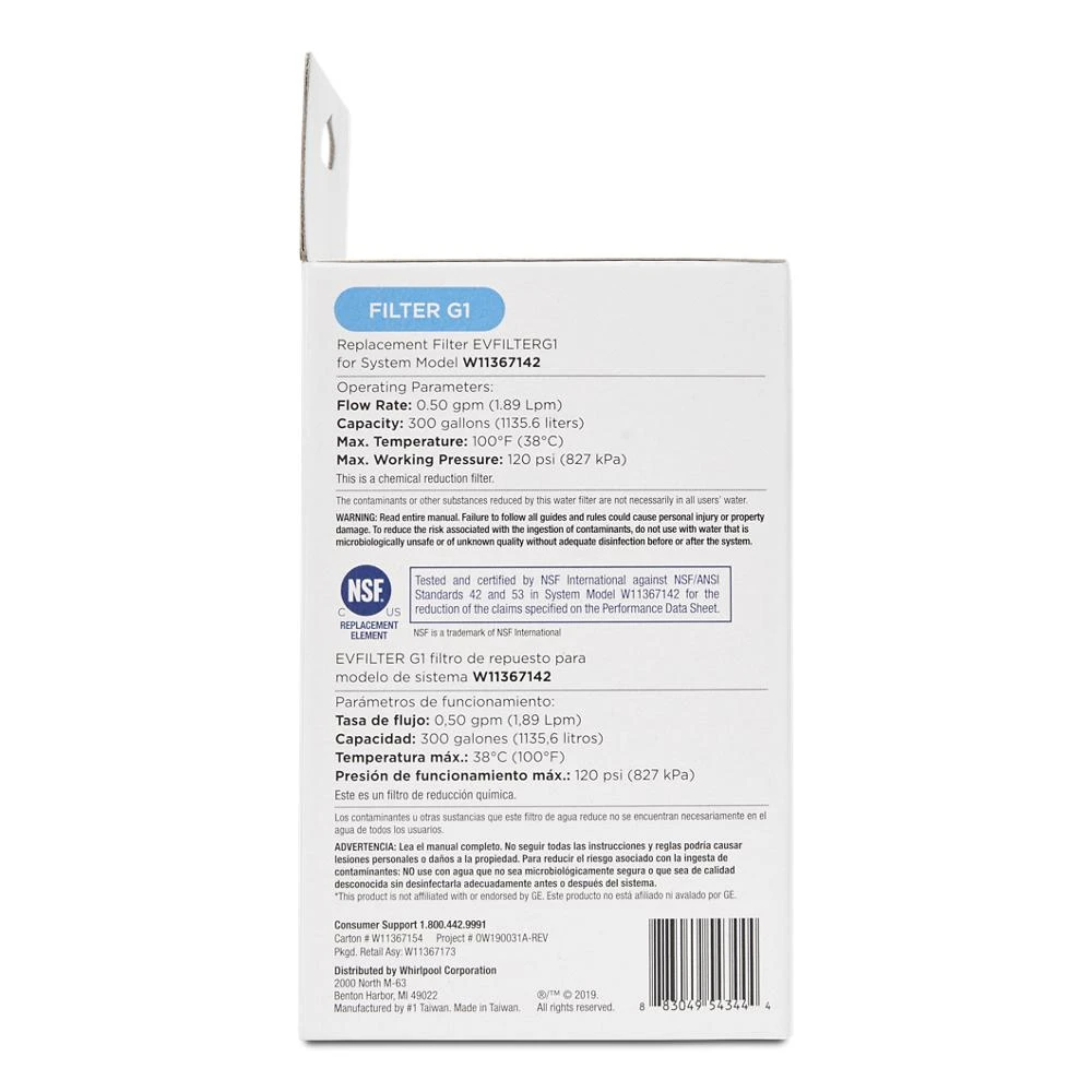everydrop® value Refrigerator Water Refrigerator Filter G1 (compares to GE® MWF) EVFILTERG1