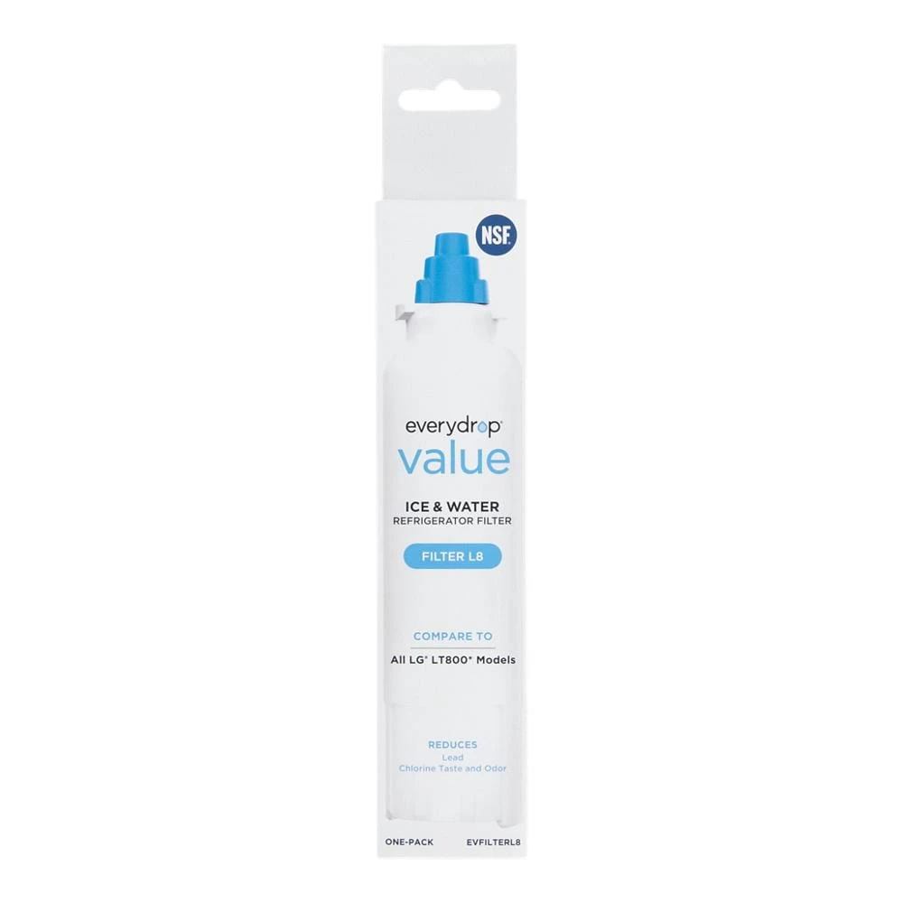 everydrop® value Refrigerator Water Refrigerator Filter L8 (compares to LG® LT-800) EVFILTERL8