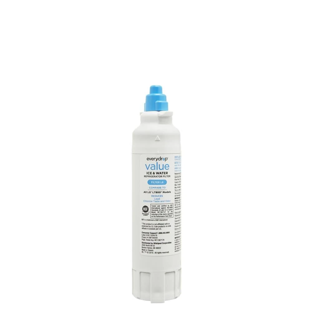 everydrop® value Refrigerator Water Refrigerator Filter L8 (compares to LG® LT-800) EVFILTERL8