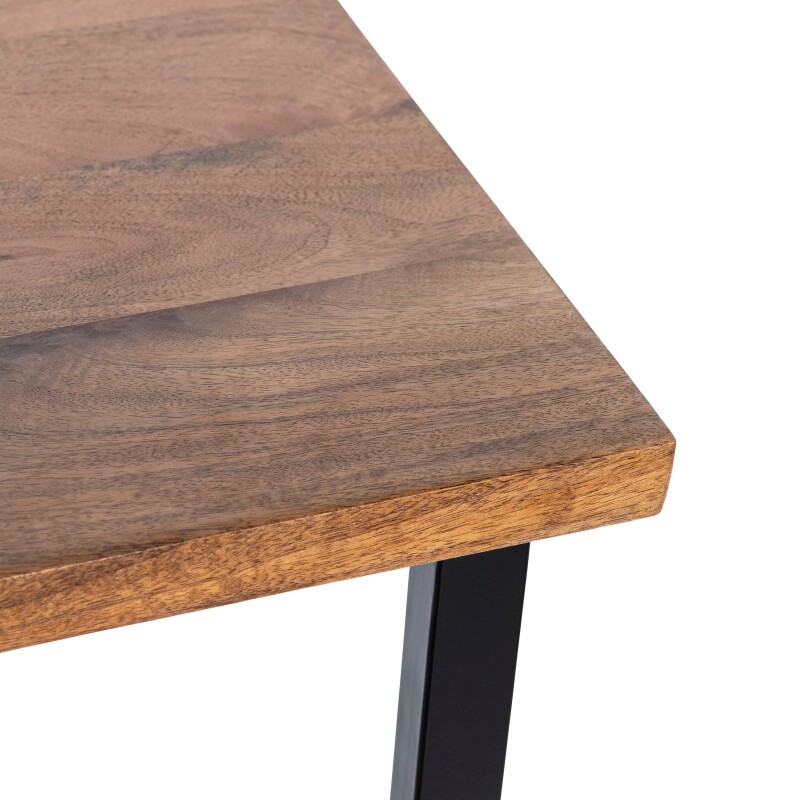Brady Solid Mango and Iron Writing Desk EVFNR1134